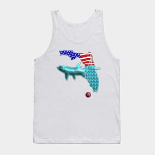 Florida Key West US Flag Tank Top